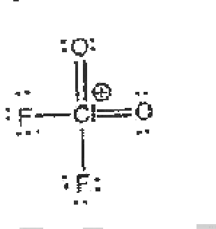 ClO_2F_2^+ (marking scheme)