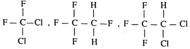 CF_2Cl_2, CF_3CH_2F and CF_3CHCl_2